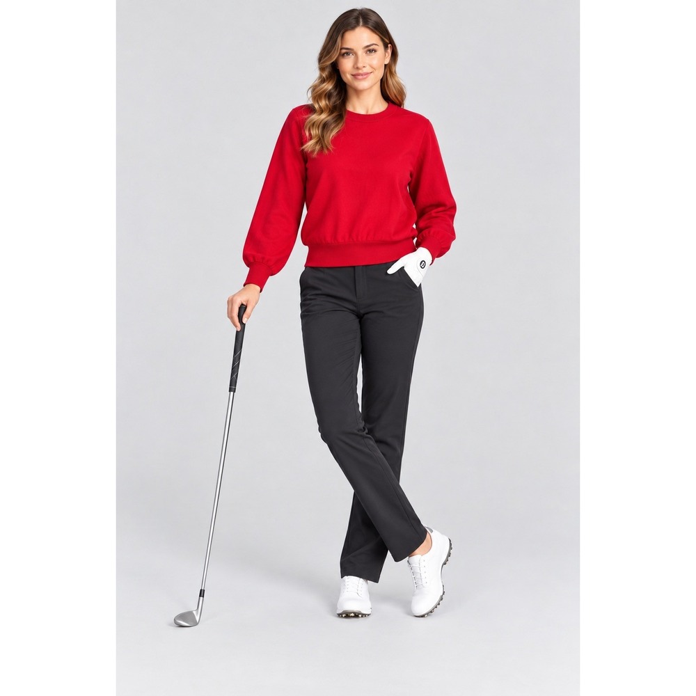 Ladies Weather Boss Medium Red Golf Pullover Rain Sweater Windproof Gorpcore USA
